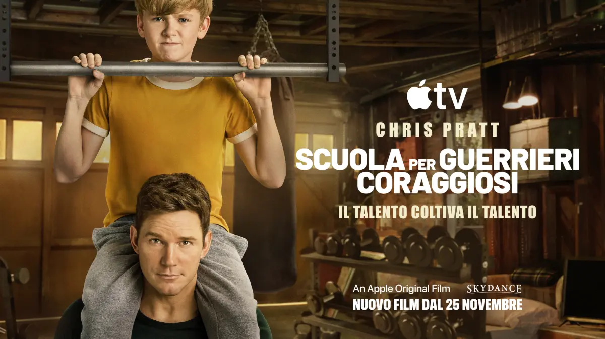 Scuola per guerrieri coraggiosi: trailer e data per il film con Chris Pratt su Apple TV