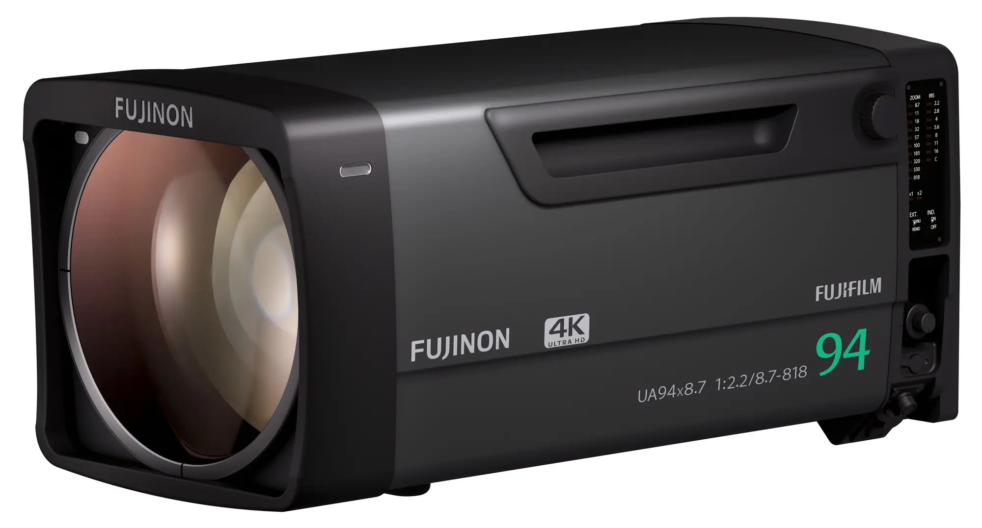Fujifilm presenta il nuovo FUJINON UA94x8.7BESM: lo zoom box 4K per grandi eventi