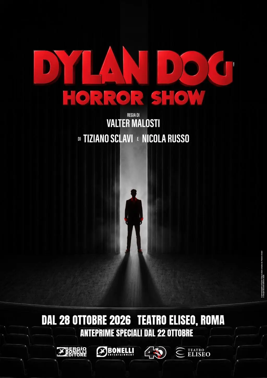Dylan Dog celebra 40 anni con uno spettacolare debutto teatrale a Roma